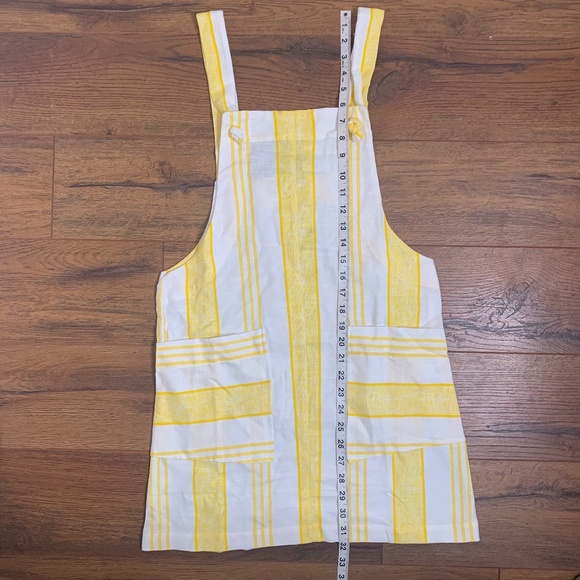 NEW Mango | Two Tone Yellow Linen Overall Dress - Picture 10 of 12